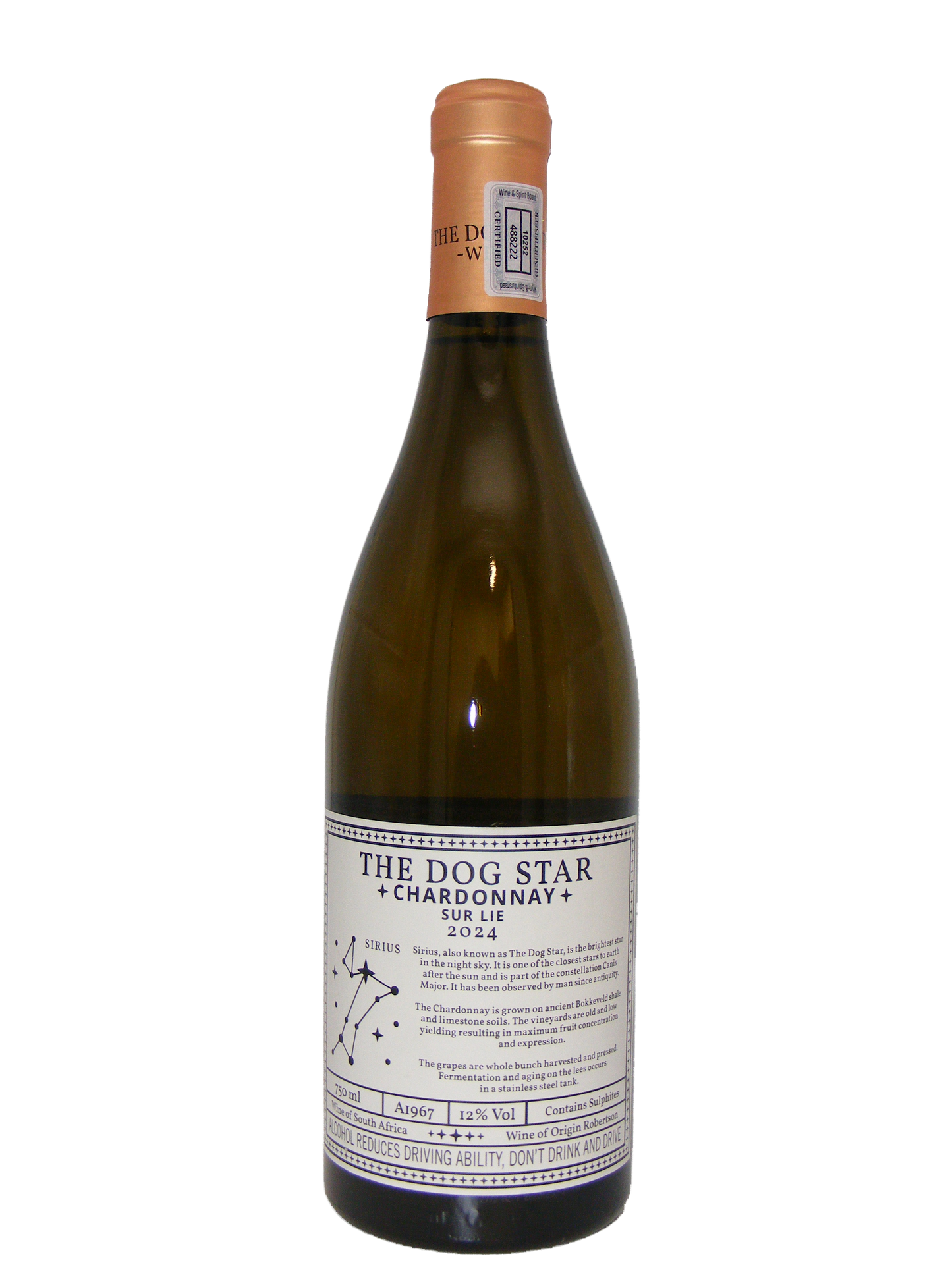 The Dog Star Chardonnay Sur Lie 2024 - Robertson 750ml